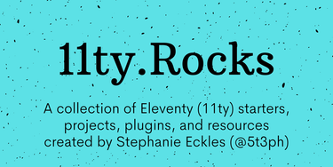 OpenGraph image for 11ty.rocks/