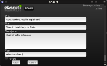 OpenGraph image for addons.mozilla.org/fr/firefox/addon/shaarli/