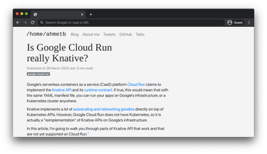 OpenGraph image for ahmet.im/blog/cloud-run-is-a-knative/