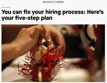OpenGraph image for cate.blog/2020/11/25/you-can-fix-your-hiring-process-heres-your-five-step-plan/