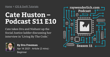OpenGraph image for cate.blog/2021/04/26/podcast-ray-wenderlich-living-by-the-code-series/
