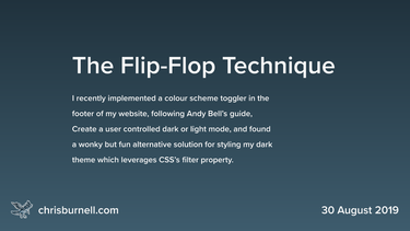 OpenGraph image for chrisburnell.com/article/the-flip-flop-technique