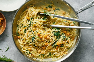 OpenGraph image for cooking.nytimes.com/recipes/1020529-creamy-chickpea-pasta-with-spinach-and-rosemary