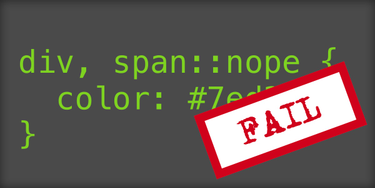 OpenGraph image for css-tricks.com/one-invalid-pseudo-selector-equals-an-entire-ignored-selector/