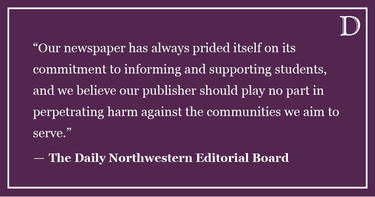 OpenGraph image for dailynorthwestern.com/2024/02/05/top-stories/editorial-the-daily-objects-to-the-prosecution-of-our-peers/