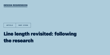 OpenGraph image for designregression.com/article/line-length-revisited-following-the-research?utm_source=twitter&utm_medium=social&utm_campaign=linelength