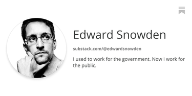 OpenGraph image for edwardsnowden.substack.com/people/39023675-edward-snowden
