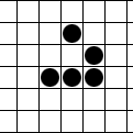 OpenGraph image for en.m.wikipedia.org/wiki/Glider_(Conway%27s_Life)