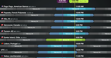 OpenGraph image for everytimezone.com/