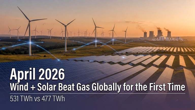 Preview image for: Wind/Solar Beat Natural Gas for First Time