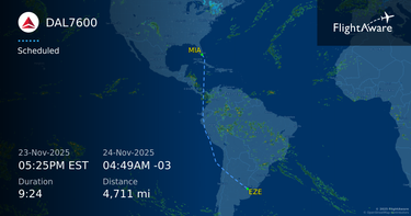 OpenGraph image for flightaware.com/live/flight/DAL7600