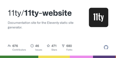 OpenGraph image for github.com/11ty/11ty-website/
