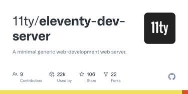 OpenGraph image for github.com/11ty/eleventy-dev-server