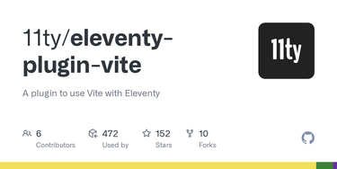 OpenGraph image for github.com/11ty/eleventy-plugin-vite