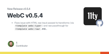 OpenGraph image for github.com/11ty/webc/releases/tag/v0.5.4