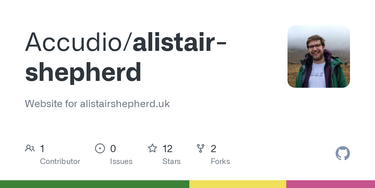 OpenGraph image for github.com/Accudio/alistair-shepherd