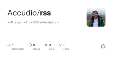OpenGraph image for github.com/Accudio/rss