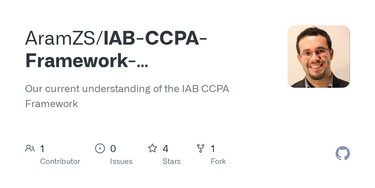 OpenGraph image for github.com/AramZS/IAB-CCPA-Framework-Implementation-Notes