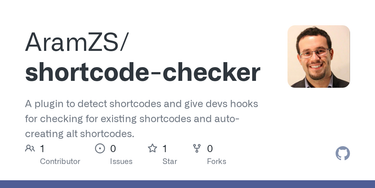 OpenGraph image for github.com/AramZS/shortcode-checker
