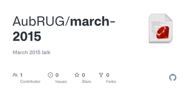 OpenGraph image for github.com/AubRUG/march-2015#aubrug-march-presentation
