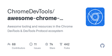 OpenGraph image for github.com/ChromeDevTools/awesome-chrome-devtools