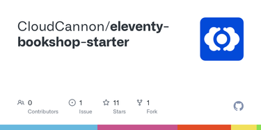 OpenGraph image for github.com/CloudCannon/eleventy-bookshop-starter