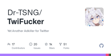 OpenGraph image for github.com/Dr-TSNG/TwiFucker