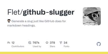 OpenGraph image for github.com/Flet/github-slugger