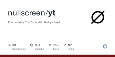 OpenGraph image for github.com/Fullscreen/yt