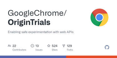 OpenGraph image for github.com/GoogleChrome/OriginTrials/blob/gh-pages/developer-guide.md#how-can-i-experiment-with-the-new-feature-locally