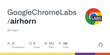 OpenGraph image for github.com/GoogleChrome/airhorn