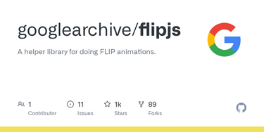 OpenGraph image for github.com/GoogleChrome/flipjs