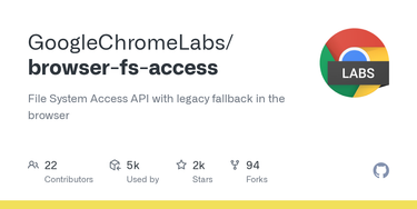 OpenGraph image for github.com/GoogleChromeLabs/browser-fs-access