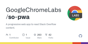 OpenGraph image for github.com/GoogleChromeLabs/so-pwa