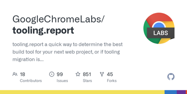 OpenGraph image for github.com/GoogleChromeLabs/tooling.report