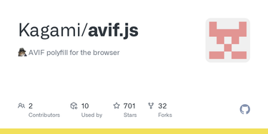 OpenGraph image for github.com/Kagami/avif.js