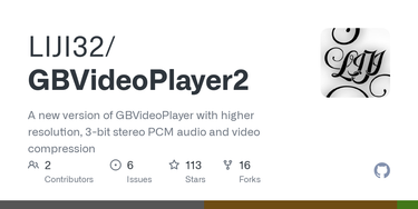 OpenGraph image for github.com/LIJI32/GBVideoPlayer2