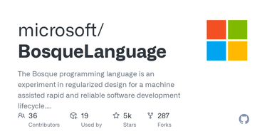 OpenGraph image for github.com/Microsoft/BosqueLanguage