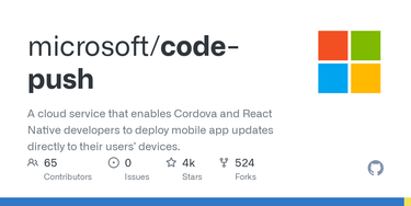 OpenGraph image for github.com/Microsoft/code-push