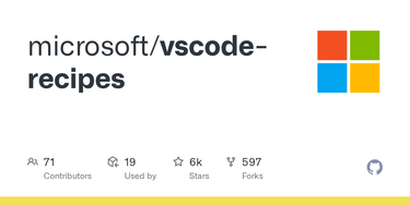OpenGraph image for github.com/Microsoft/vscode-recipes