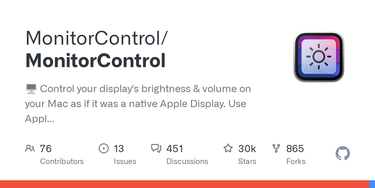 OpenGraph image for github.com/MonitorControl/MonitorControl