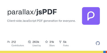 OpenGraph image for github.com/MrRio/jsPDF