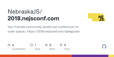 OpenGraph image for github.com/NebraskaJS/2018.nejsconf.com