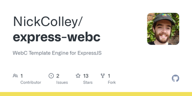 OpenGraph image for github.com/NickColley/express-webc