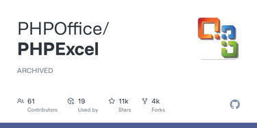 OpenGraph image for github.com/PHPOffice/PHPExcel