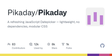OpenGraph image for github.com/Pikaday/Pikaday