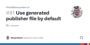 OpenGraph image for github.com/PreTeXtBook/pretext-cli/issues/91