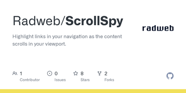OpenGraph image for github.com/Radweb/ScrollSpy
