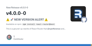OpenGraph image for github.com/ReactTraining/react-router/releases/tag/v4.0.0-0