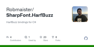 OpenGraph image for github.com/Robmaister/SharpFont.HarfBuzz